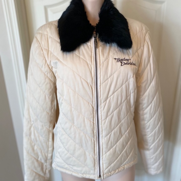 Harley Davidson Woman’s Satin Jacket, Size Large - Picture 2 of 13